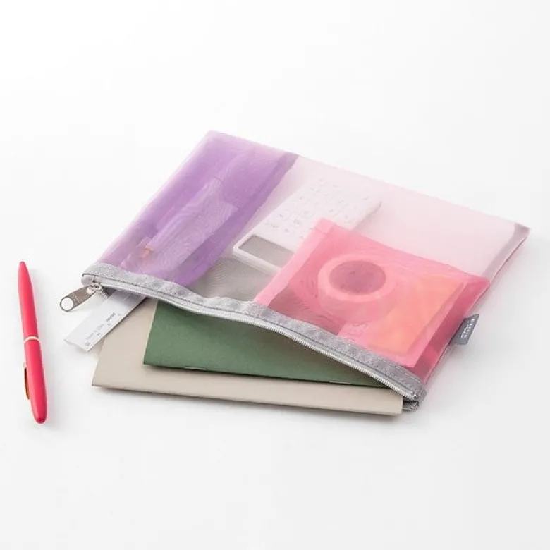 Midori | Estuche de Malla Pen & Tools Rosa