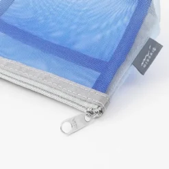 Midori | Estuche Gusset de Malla Pen & Tools Azul