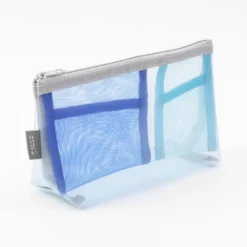 Midori | Estuche Gusset de Malla Pen & Tools Azul