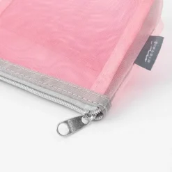 Midori | Estuche Gusset de Malla Pen & Tools Rosa