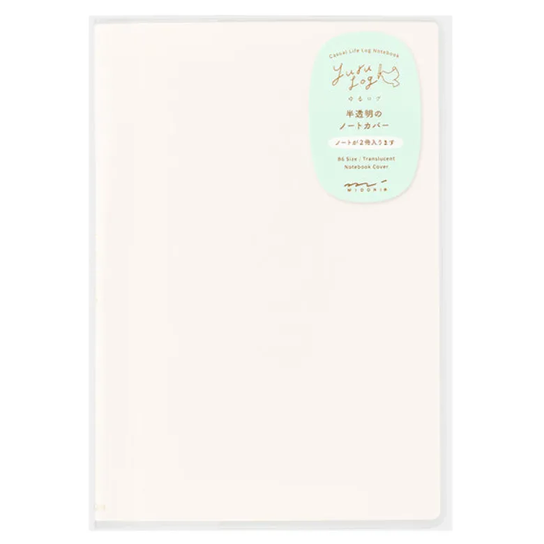Midori | Funda de Plástico Transparente para Cuadernos Yuru Log B6