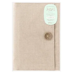 Midori | Funda de Tela para Cuadernos Yuru Log B6 Beige