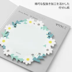 Midori | Notas Adhesivas Die Cutting Wreath White