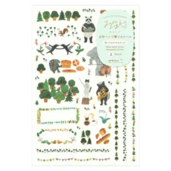 Midori | Pegatinas Yuru Log Forest Animal (2pc)