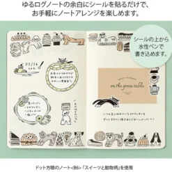 Midori | Pegatinas Yuru Log Sweets & Animals (2pc)