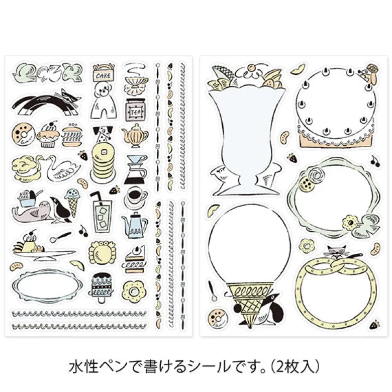 Midori | Pegatinas Yuru Log Sweets & Animals (2pc)