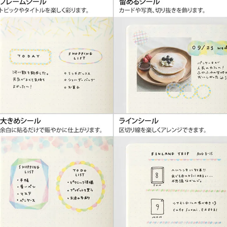 Midori | Pegatinas Yuru Log Watercolor (2pc)
