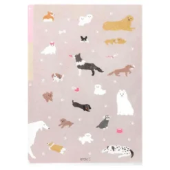 Midori | Portafolios de 3 Compartimentos A4 Dog A