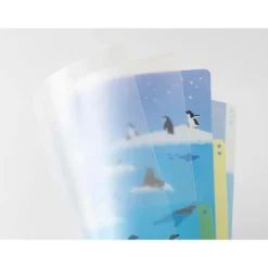 Midori | Portafolios de 3 Compartimentos A4 Sea Creatures