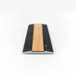 Midori | Regla de Aluminio y Madera 15cm Black