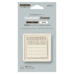 Midori | Sello Entintado Calendario Soft Color Memo Brown