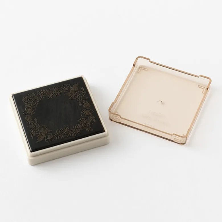 Midori | Sello Entintado Calendario Soft Color Floral Decoration Brown