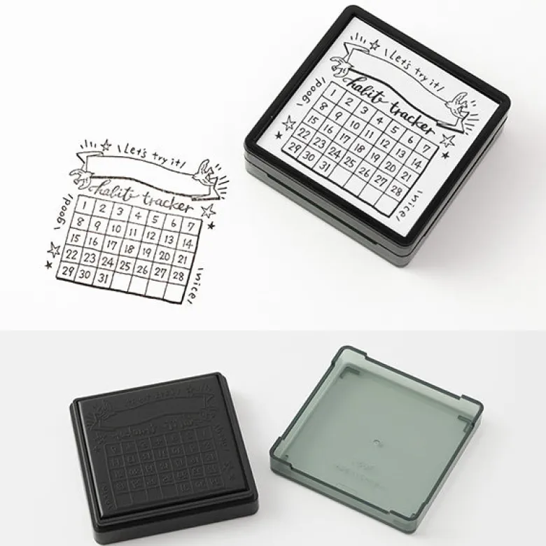 Midori | Sello Entintado Habit Tracker