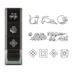 Midori | Sello Entintado Roller Cat & Landscape