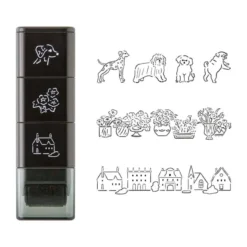Midori | Sello Entintado Roller Dog & Landscape