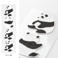 Midori | Set de Cartas Con Pegatinas Panda
