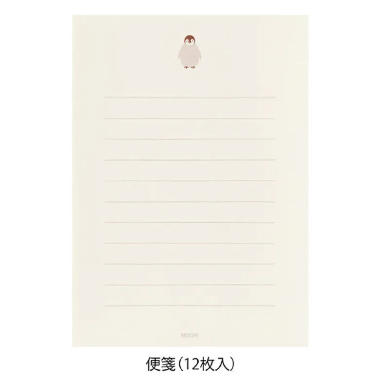 Midori | Set de Cartas Con Pegatinas Penguin