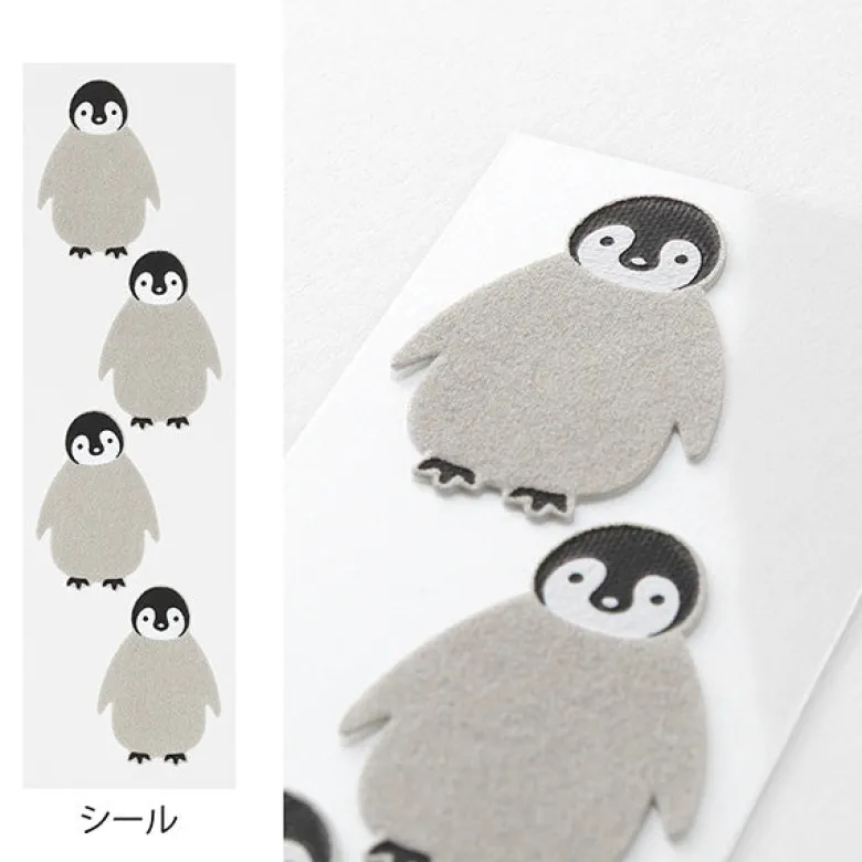 Midori | Set de Cartas Con Pegatinas Penguin