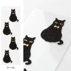 Midori | Set de Cartas Mini con Pegatinas Black Cat