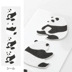 Midori | Set de Cartas Mini con Pegatinas Panda