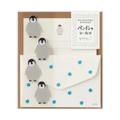Midori | Set de Cartas Mini con Pegatinas Penguin
