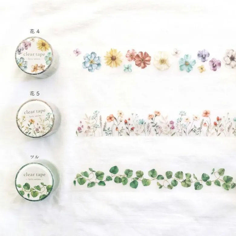 Mind Wave | Lyric Series Flower Bloom Clear PET Tape