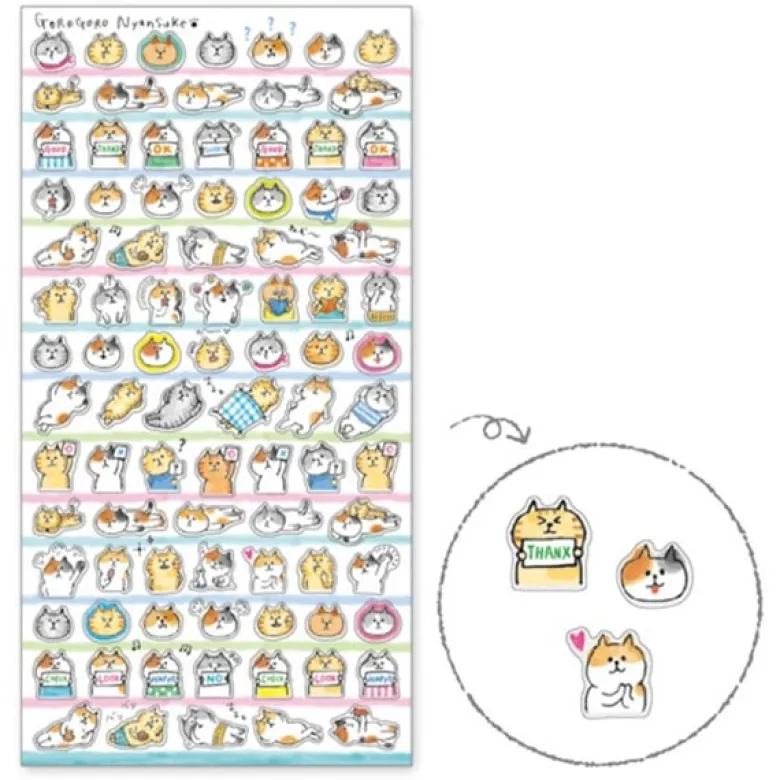 Mind Wave | Pegatinas Puchi Puchi Nyansuke Day