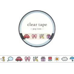 Mind Wave | Pop Icon Pictogram Slim Clear Tape