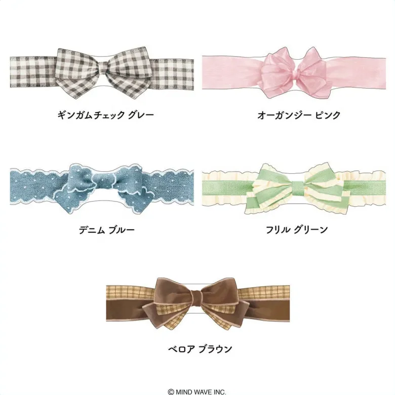 Mind Wave | Ribbon Die-Cut Ruffle Green Washi Tape
