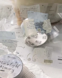 Mo Card | Collage Language PET Tape Moonlight Memories