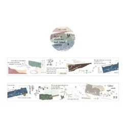 Mo Card | Collage Language PET Tape Sparse Shadows
