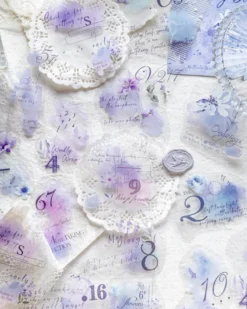 Mo Card | Pegatinas Multi Color Watercolor Shop Seven Day Floating Blue