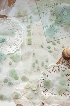 Mo Card | Pegatinas Multi Color Watercolor Shop Breathing Green Tide