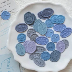 Mo Card | Pegatinas Paper Mailing Blue Conveys The Wind