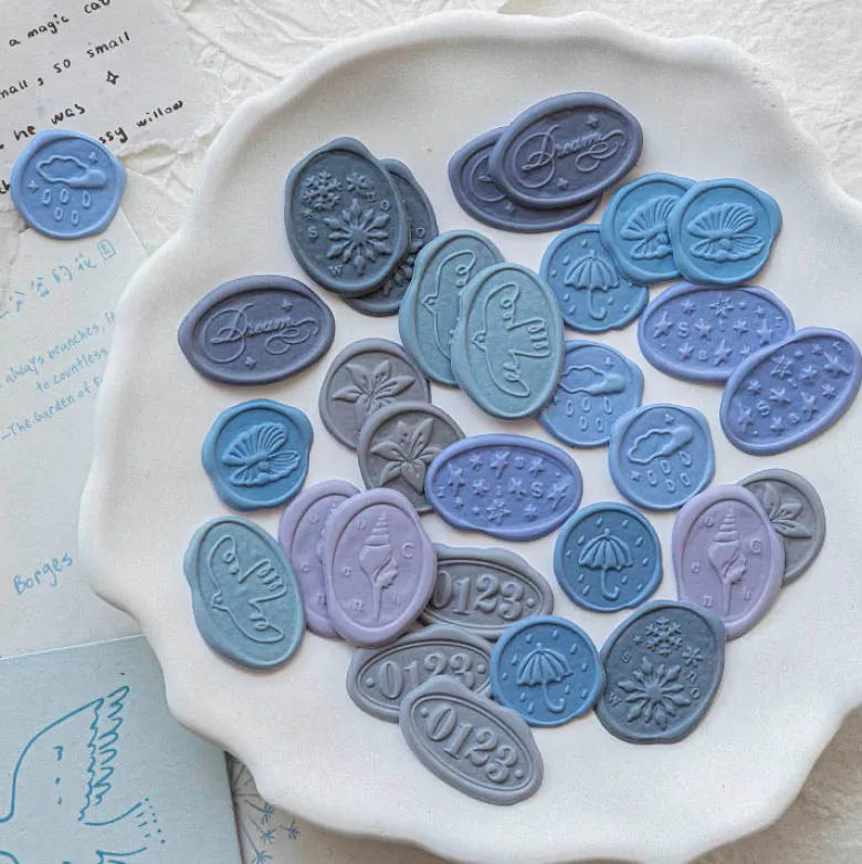 Mo Card | Pegatinas Paper Mailing Blue Conveys The Wind