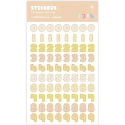 Mo Card | Pegatinas Secret Jelly Numbers Kumquat