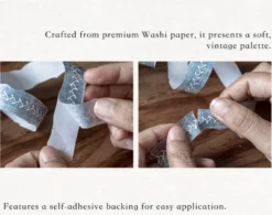 Mo Card | Rippled Edge Sewing Washi Tape Shallow Woven Straps