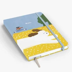 Mossery | Cuaderno Threadbound A5 Dog Chase (Puntos)