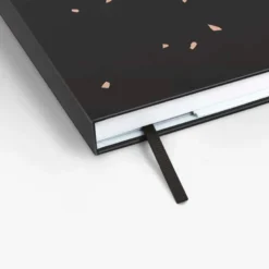 Mossery | Cuaderno Threadbound A5 Black Speckle (Puntos)