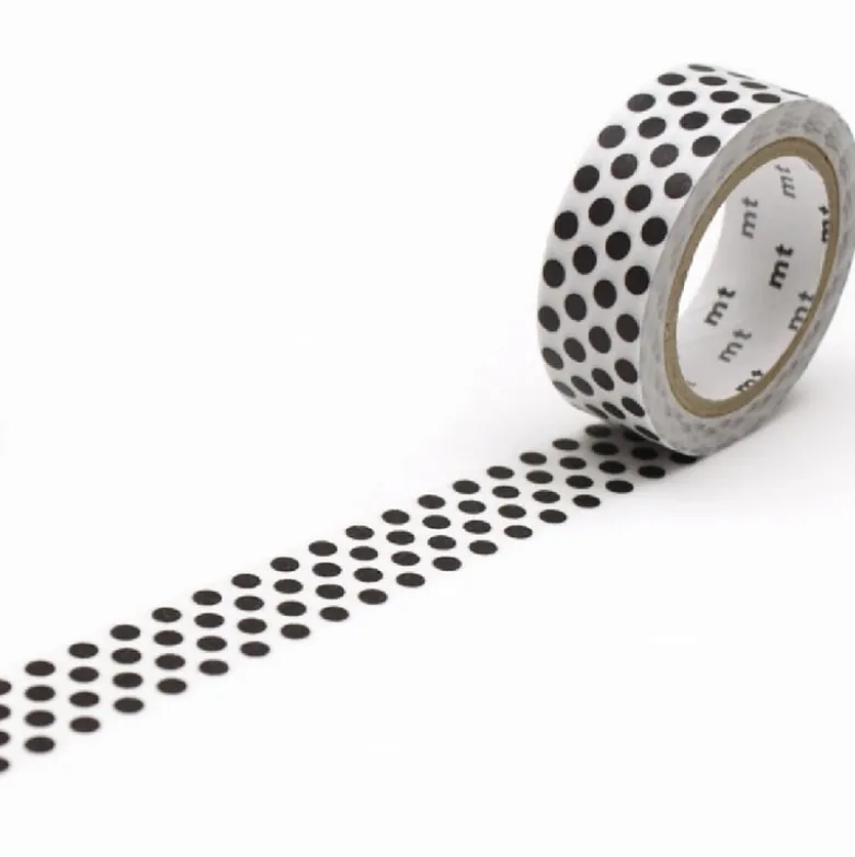 MT Masking Tape | Dot Black Washi Tape