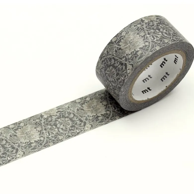MT Masking Tape | Morris & Co. Pure Honeysuckle Tullip Black Ink Washi Tape