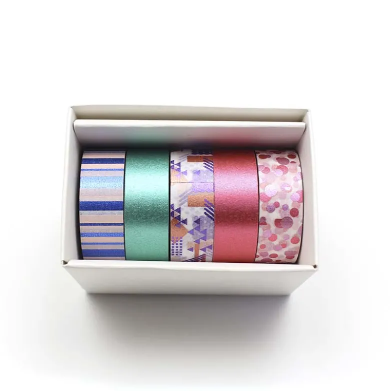 MT Masking Tape | Set de 5 Washi Tapes Colores Bright