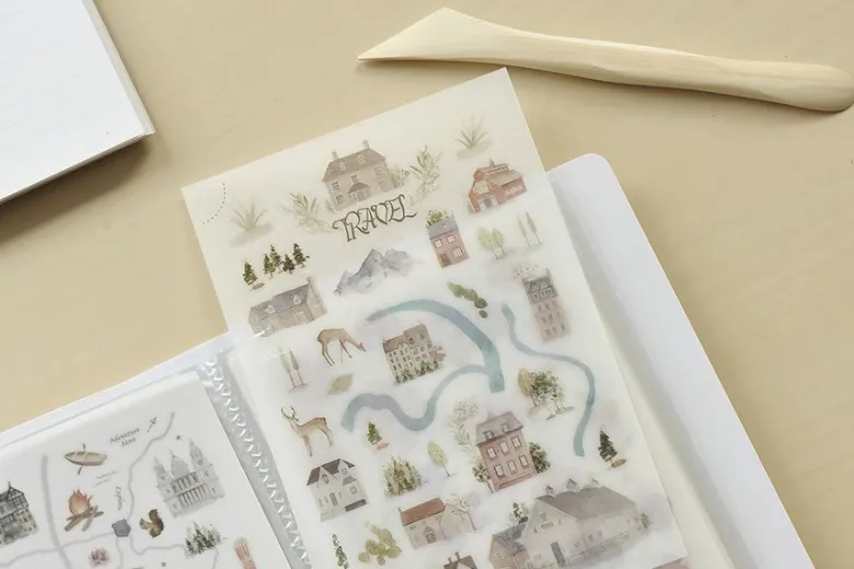 Mu Lifestyle | Carpeta Para Guardar Pegatinas Transferibles Milk Tea