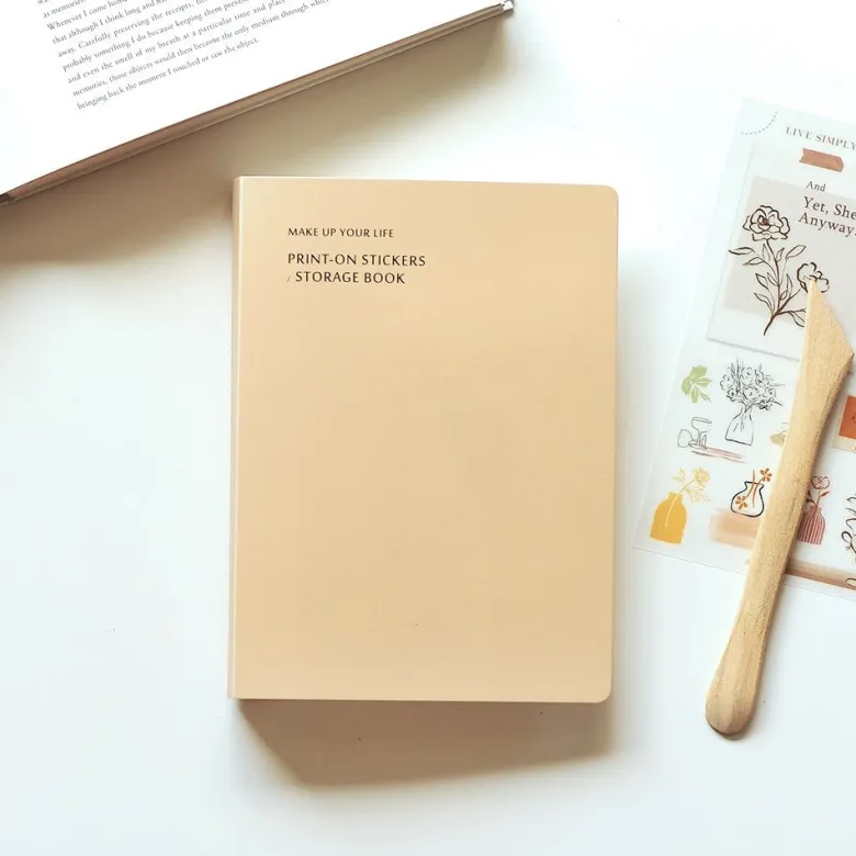 Mu Lifestyle | Carpeta Para Guardar Pegatinas Transferibles Milk Tea