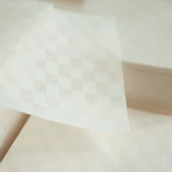 MU Lifestyle | Papeles Decorativos Natural Paper 02 Checkered Pattern
