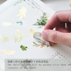 MU LifeStyle | Pegatinas Transferibles Foil Golden Flower Christmas