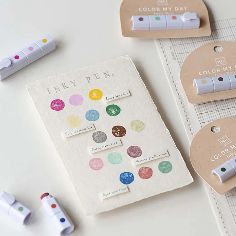 MU LifeStyle | Set de Tinta para Sellos Ink Pen 11 Reed Lakeside Hue