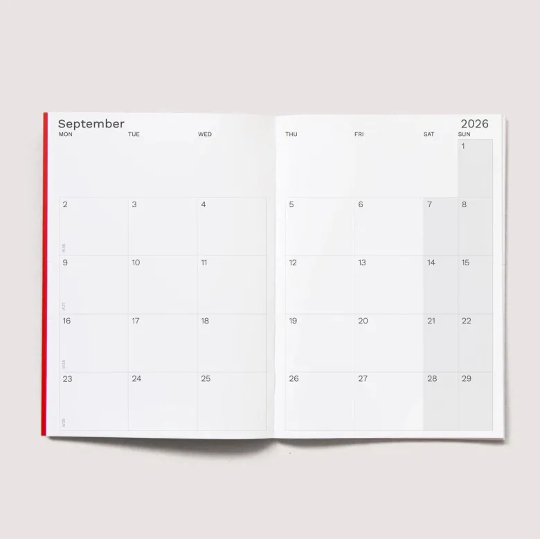 Octagon | Agenda Small Monthly Planner A5 2026-2027 (Mensual)