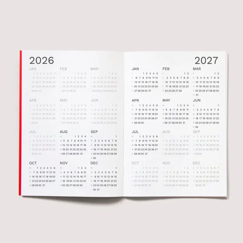 Octagon | Agenda Small Monthly Planner A5 2026-2027 (Mensual)