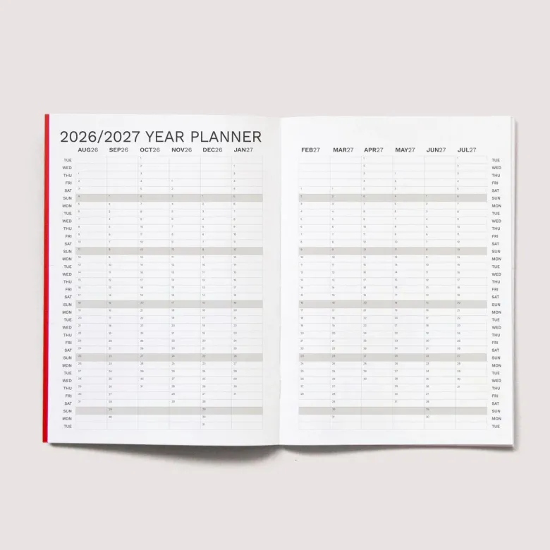 Octagon | Agenda Small Monthly Planner A5 2026-2027 (Mensual)